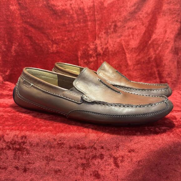 Men\'s Brown Leather Loafers Slip-Ons by Clarks main image 14